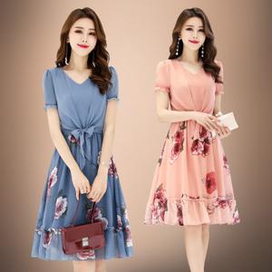 莉佳丽2018夏装新款古贝莎台湾正品牌女装粉红玛丽蕾丝短袖连衣裙