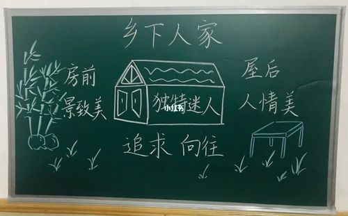 96面试逆袭7515四下《乡下人家》板书设计_设计