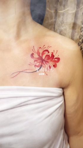 78彼岸花开开彼岸78_纹身_彼岸花_彼岸花纹身_美妆_彩妆