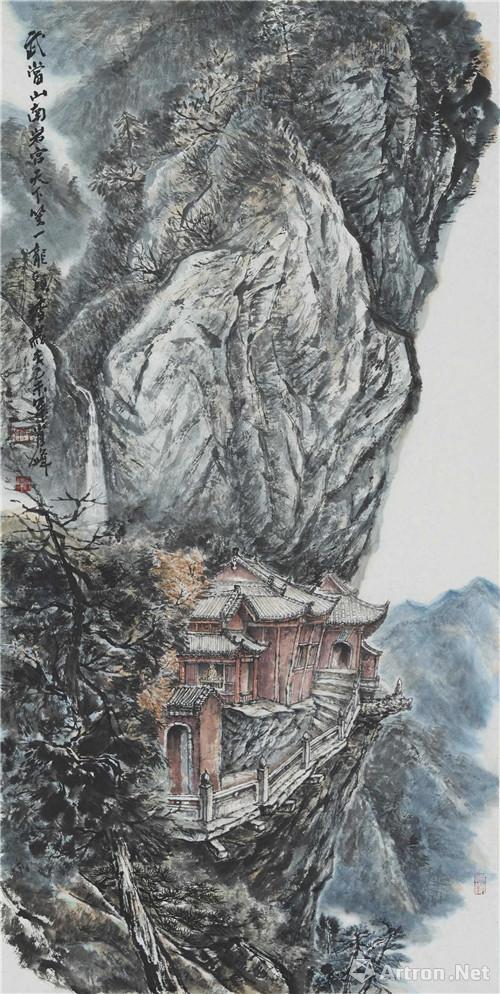 武当山|138×68cm|2015|国画作品