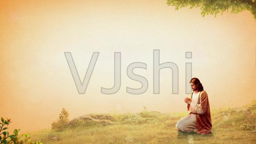 上帝基督教祈祷文字背景板_1920x1080_高清视频素材