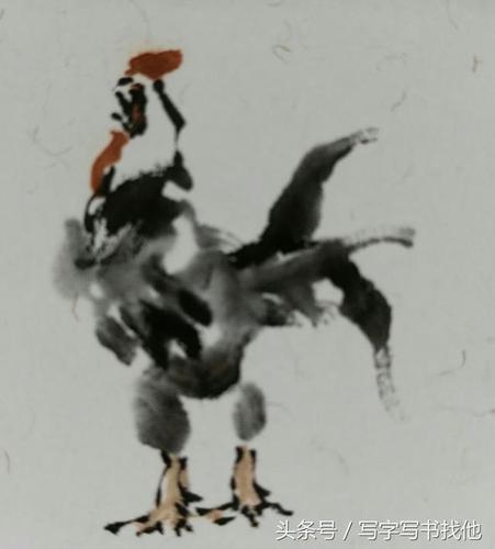 【点景飞禽水墨画法】【舞鹤动态水墨画法】【飞舞之鹤水墨画法】