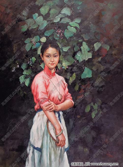 潘鸿海的画萦萝少女高清大图下载