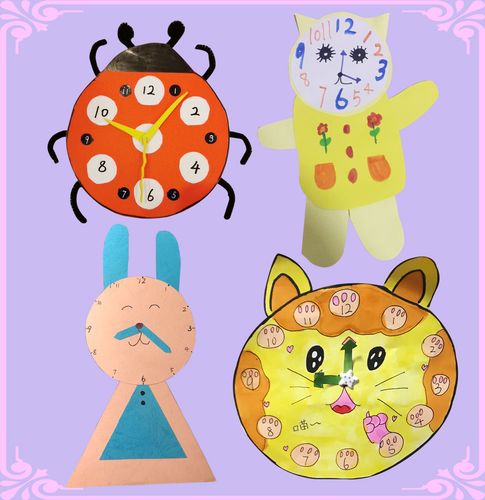 心灵手巧,创意时钟--安外404班美术作品展