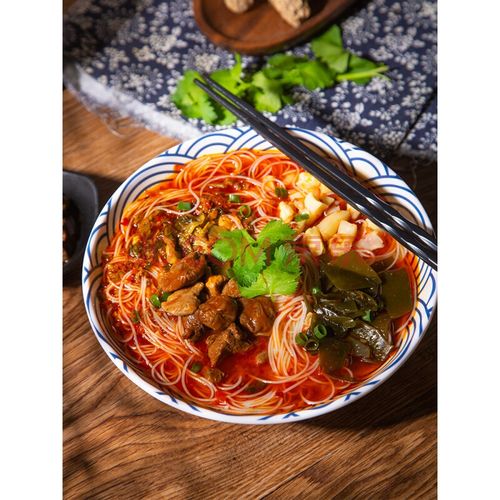 绵阳米粉四川特产 老开元牛肉肥肠笋子细米粉方便袋装