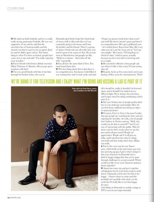 aaron的扮演者——19岁英国男演员danny miller的照片