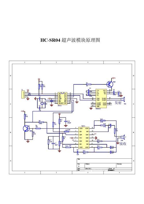hcsr04超声波测距模块的单片机驱动程序与元件清单