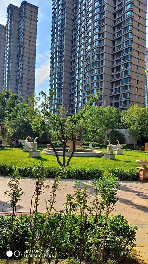 燕郊天洋城4代花园小区秋景美