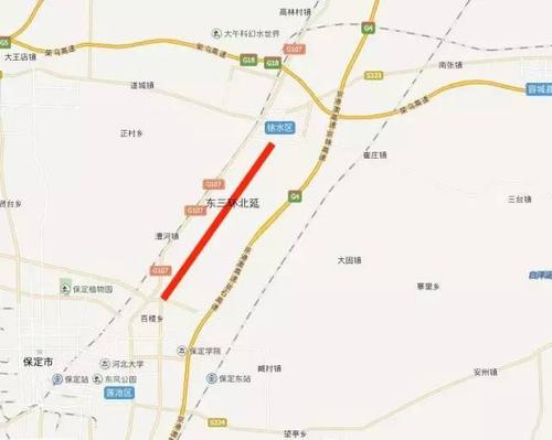 大保定建设开启:东三环直达徐水区,恒祥大街将北延至荣乌高速徐水段