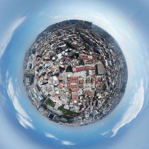 石狮曾坑蓉园村120高空720全景图