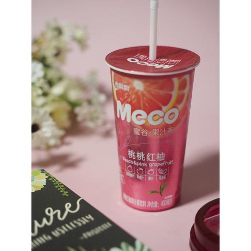 香飘飘 meco 蜜谷果汁茶 桃桃红柚味 400ml