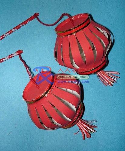 用纸杯制作的小灯笼 装扮新年的小礼物