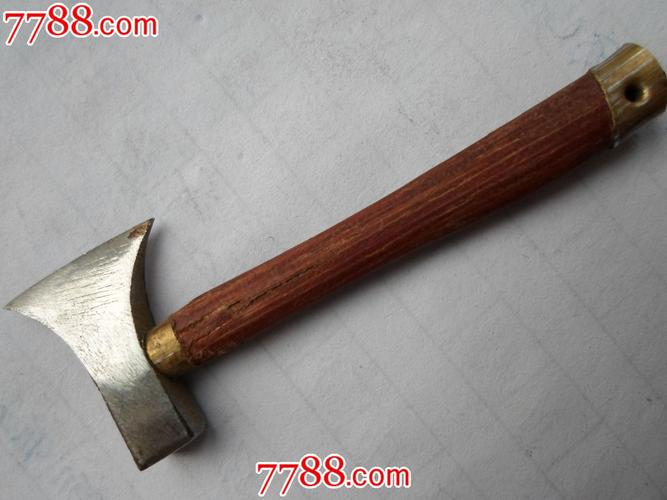 纯手工制作的红木把小斧子一把