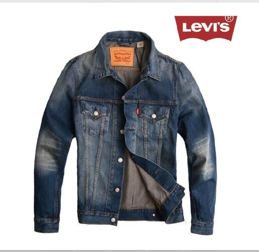 levis李维斯男士修身牛仔夹克衣外套70585-0063开衫时尚单排扣袖