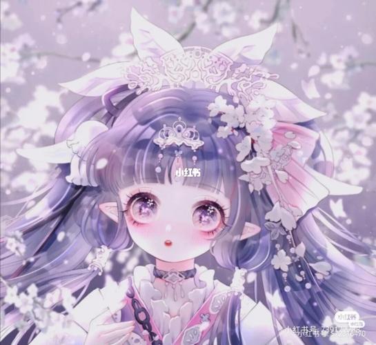 紫色系列仙气头像女_紫色系_素材_头像