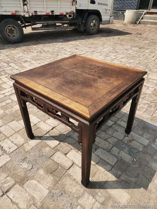 清代,榉木八仙桌_木桌/几/案_第5张_7788旧家具收藏