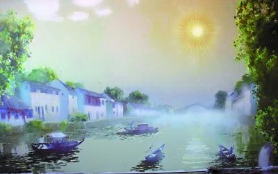 乌克兰画家笔下的浓浓运河情