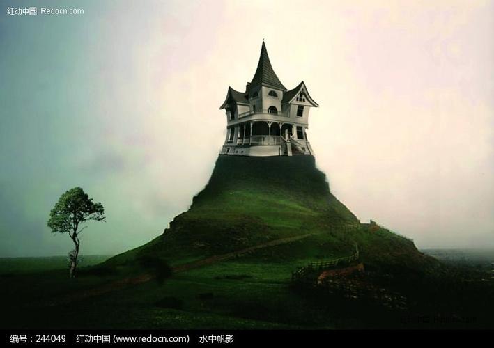 山顶上的别墅建筑