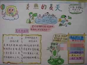 有关夏天的手抄报主题炎热的夏天