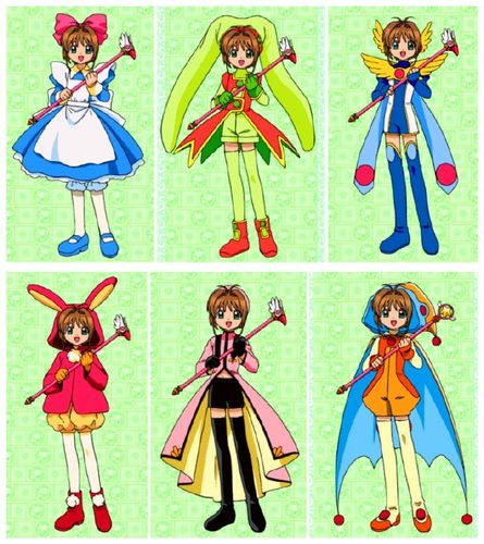 《魔卡少女樱》人设服装图片:小樱的51套服装