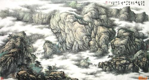 中国山水名家王坚期权艺术收藏 中国书画服务中心