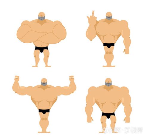 一群强壮的人有大肌肉的健康男人健美运动员