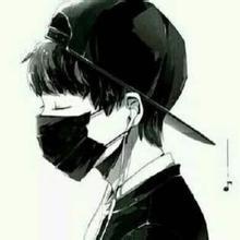 男生二次元头像侧脸