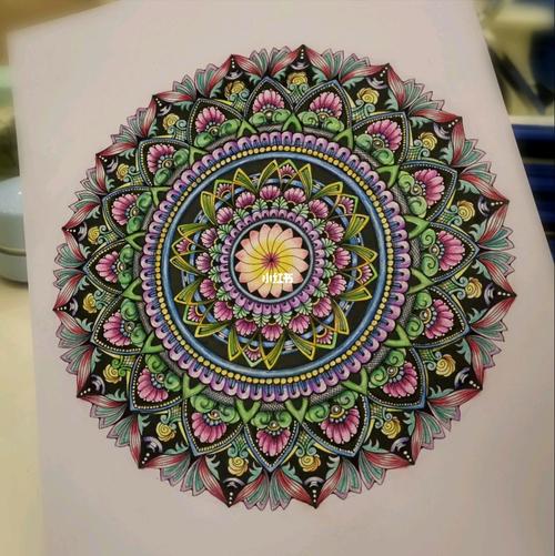 禅绕曼陀罗_绘画_彩铅_绘画日常_文化_绘画