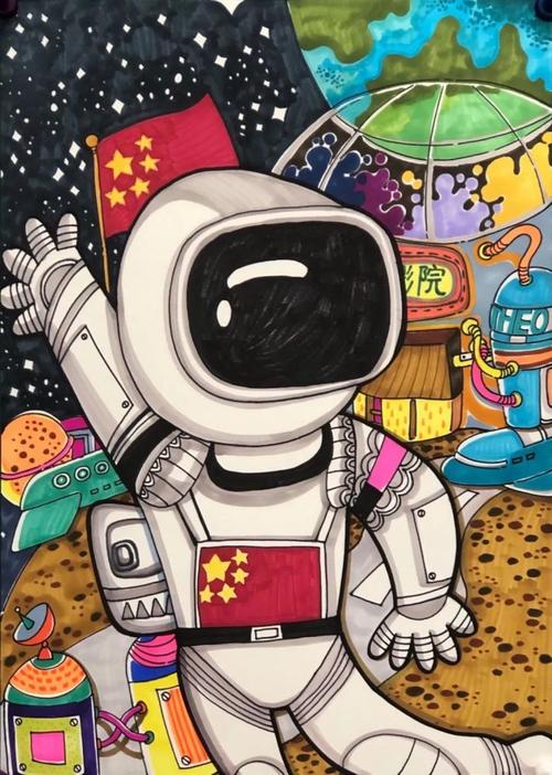 2021校园科技节(一)|科幻引领时代 艺术点亮梦想:科学幻想画