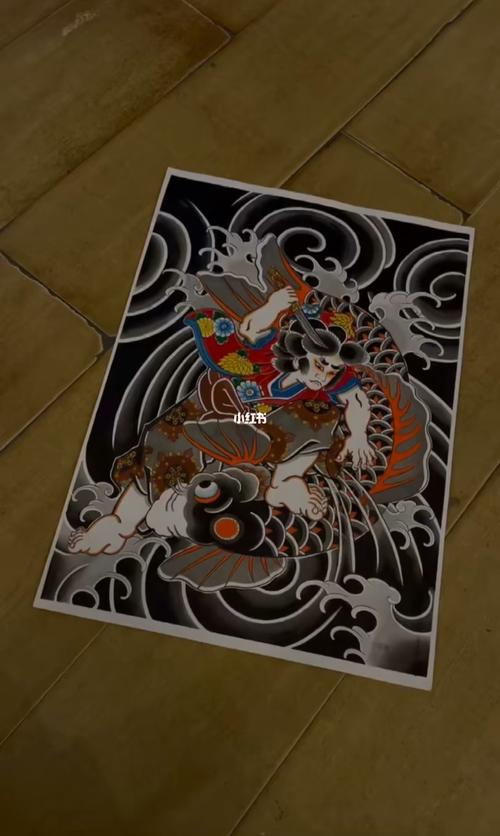 老传统鬼若丸治鲤_纹身_刺青_日式老传统纹身_美妆_彩妆_彩妆其他
