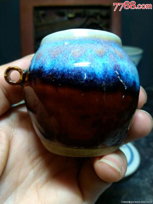 民国窑变釉鸟食罐_花釉/窑变瓷_第1张_7788瓷器