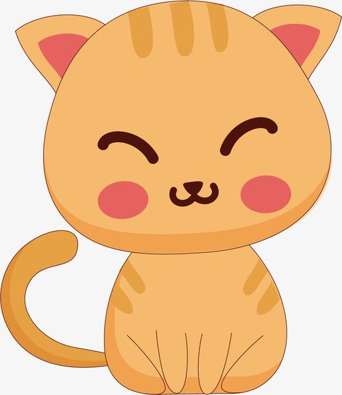 矢量图美丽的小猫