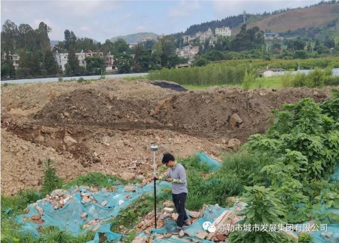 弥勒城北要建这条路,完成现场测绘