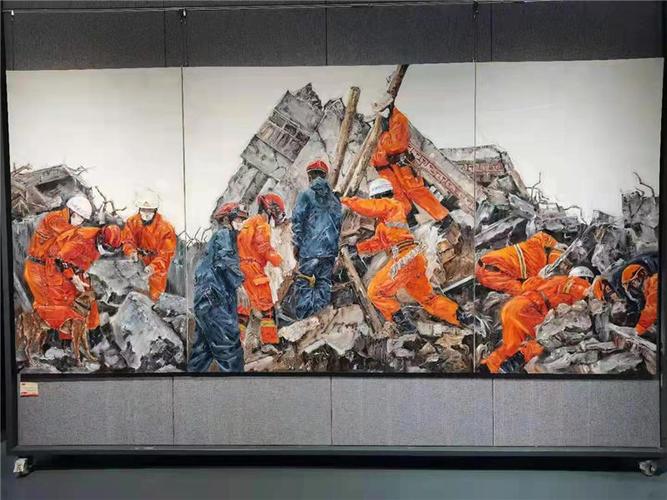 庆祝建党100周年红色经典美术作品展在江西鹰潭开幕