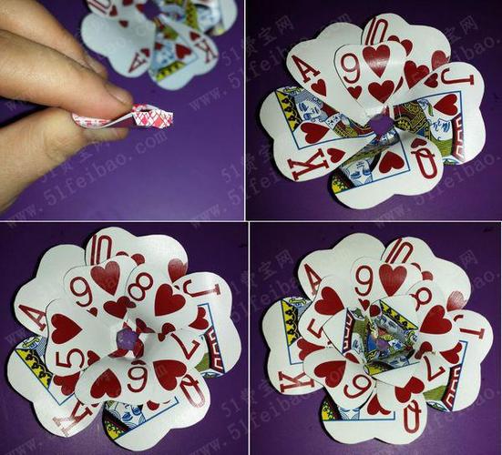 怎么利用旧扑克牌做头花发夹 - 废物利用手工diy小