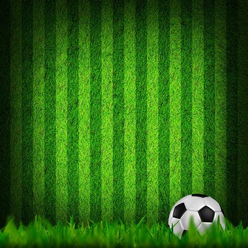 草坪上的足球高清图片