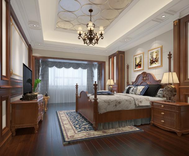 美式风格卧室装修效果图