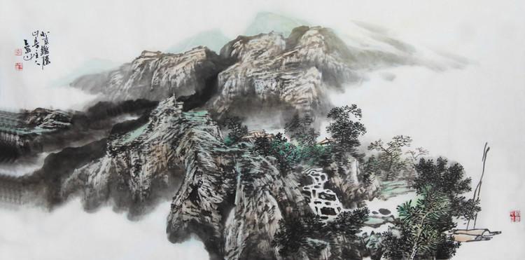 李金山山水画欣赏(1)