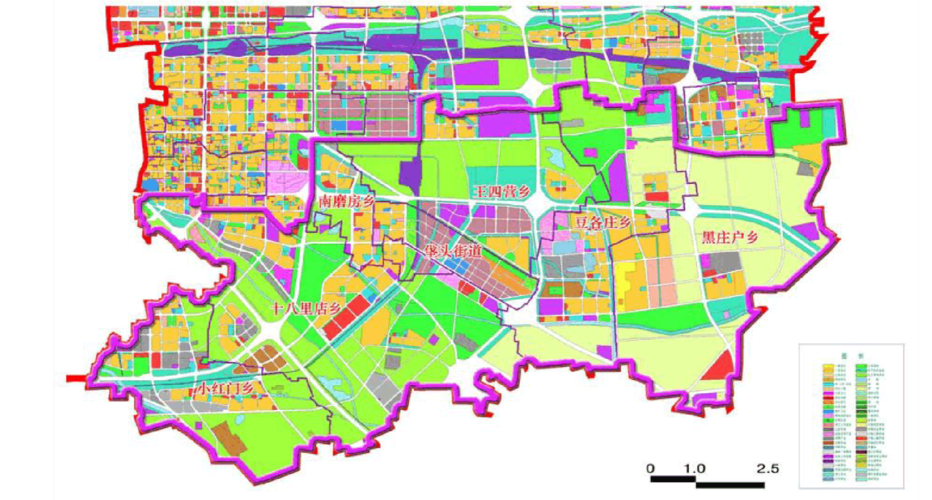 垡头渤海总部商务区规划图(包括王四营乡)高清
