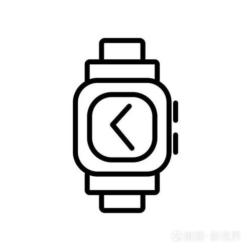 智能手表图标矢量隔离在白色背景, 智能手表透明标志