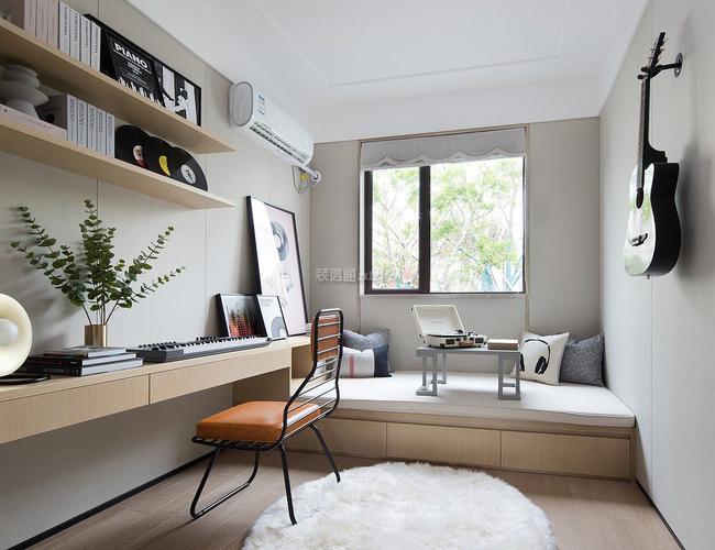 家装效果图 书房 三室两厅样板间书房榻榻米装修设计图 提供者