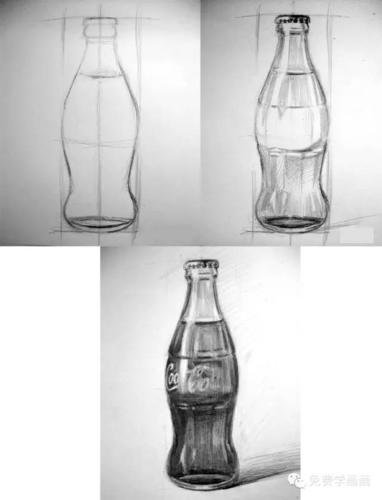 【素描系列】一步一步教你画瓶子