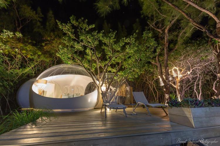 bubble lodge ile aux cerfs(塞尔夫岛泡泡屋酒店)