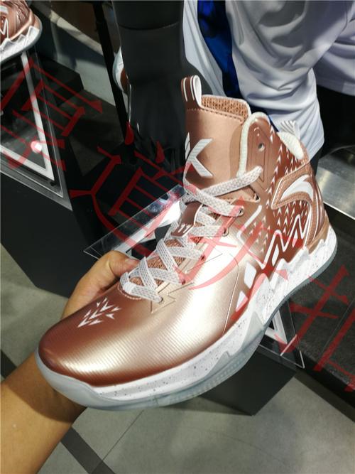 安踏kt2篮球鞋汤普森猎鹰二代玫瑰金限量版缓震运动男鞋11731101