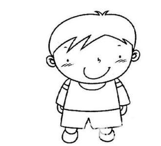头简笔画儿童男孩 简笔画图片大全-蒲城教育文学网
