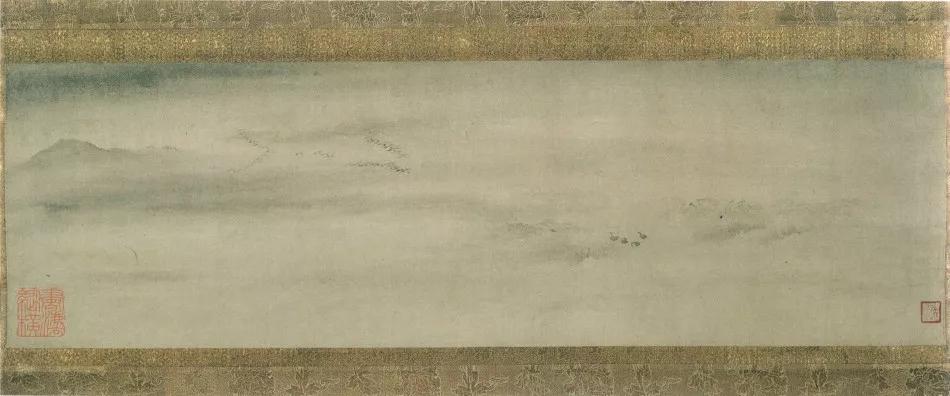 的潇湘八景图,《御物御画目录》中记载的就有"八景牧溪""八景玉涧"