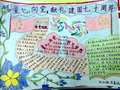 亳州学院附属学校开展"童心向党 快乐成长"手抄报评比活动