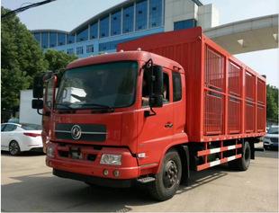 山西客户自提东风牌仓栅式运猪车 江淮仓栅式生猪运输车图片厂家