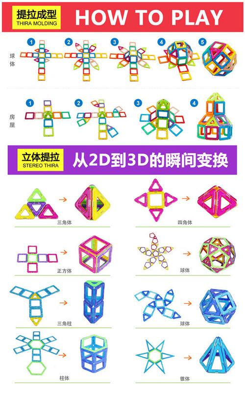 哒哒哒搭磁力积木 百变立体磁性铁磁力片积木*玩具建构片(239片套装)
