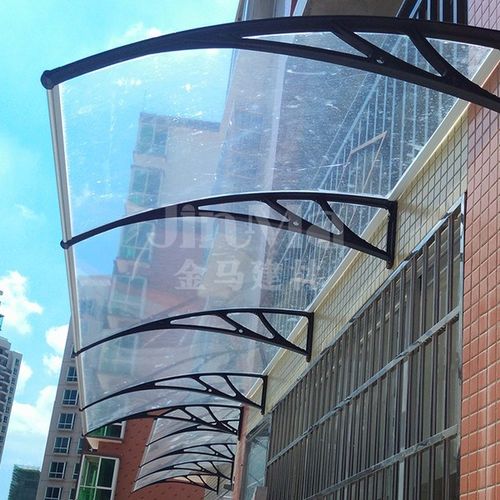 塑钢支架雨棚遮雨遮阳棚雨篷透明耐力板窗户阳台露台雨挡空调雨搭